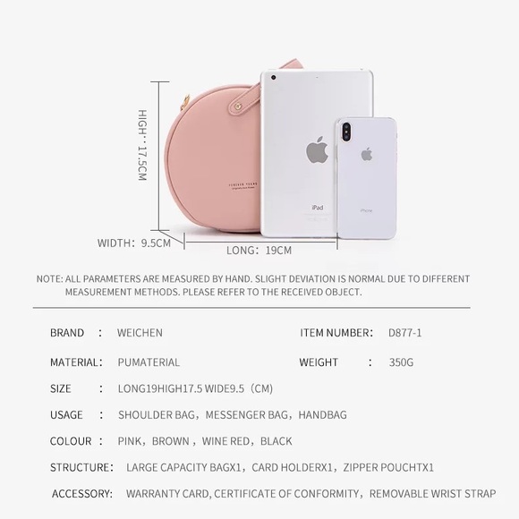 Casual versatile strap & wrist circular bag - Picture 8 of 14